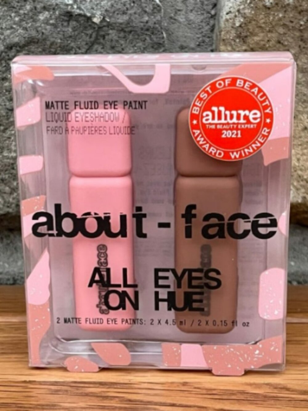 RARE About-Face All Eyes On Hue 2 Matte Fluid Eye Paints In On Pointe & Capulets